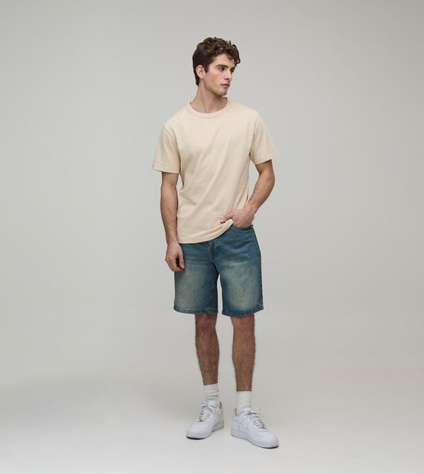 boohooMAN  Shorts - Blue Denim shorts