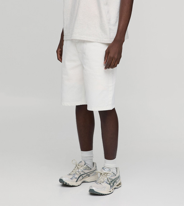 boohooMAN boohooMAN - White Denim shorts