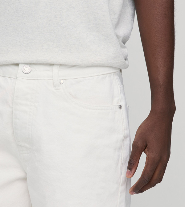 boohooMAN boohooMAN - White Denim shorts