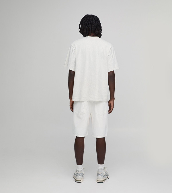 boohooMAN boohooMAN - White Denim shorts