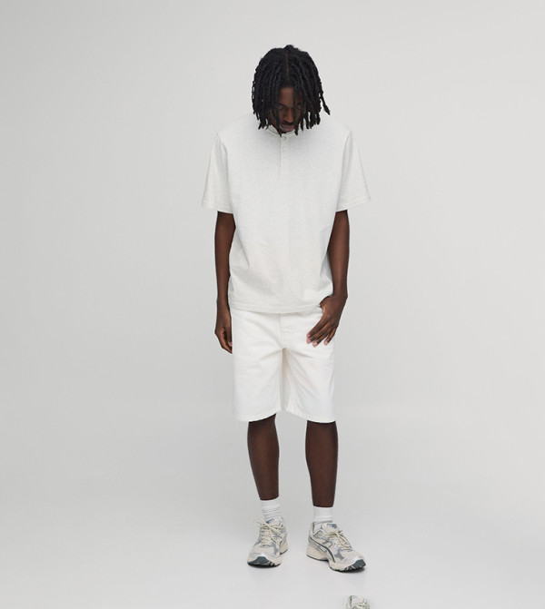 boohooMAN boohooMAN - White Denim shorts
