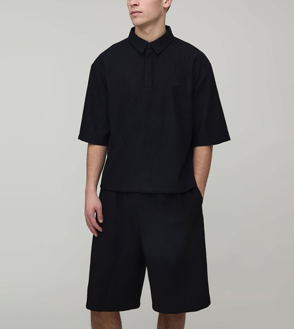 بوهو مان  أطقم ملابس - أسود Co-Ord Set