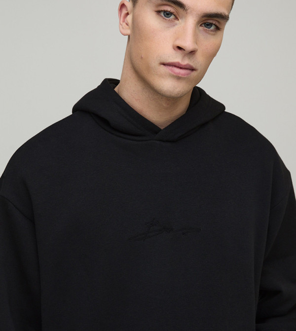 boohooMAN Hoodies & Sweatshirts - BLACK Hoodies