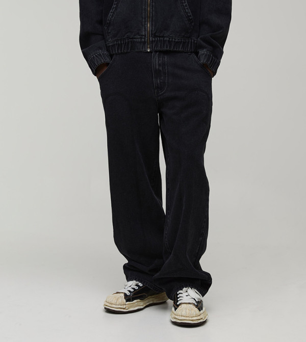 بوهو مان بناطيل جينز - أسود Relaxed Jeans