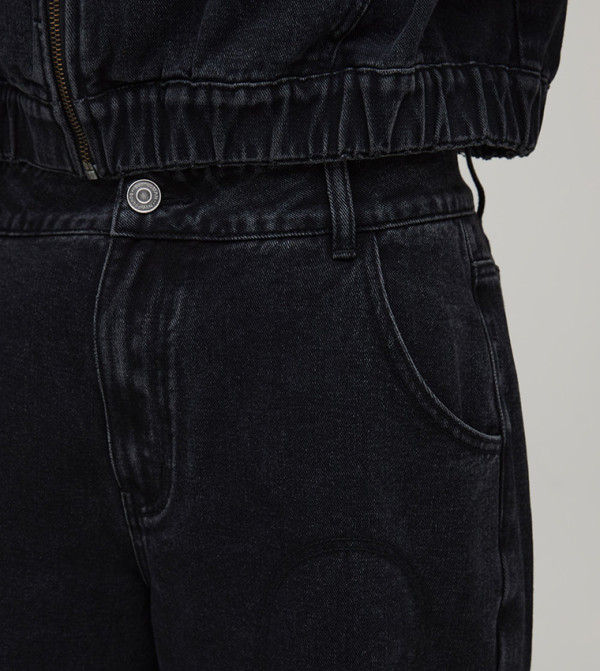 بوهو مان بناطيل جينز - أسود Relaxed Jeans