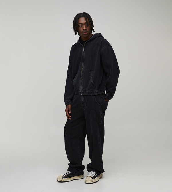 بوهو مان بناطيل جينز - أسود Relaxed Jeans