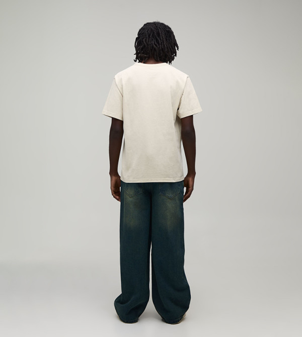 بوهو مان  relaxed-denim-cargo - أخضر Relaxed Jeans