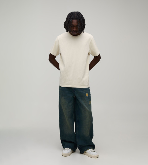 بوهو مان  relaxed-denim-cargo - أخضر Relaxed Jeans