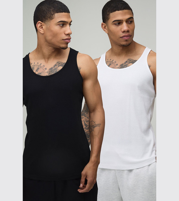boohooMAN  Vests - White Vests