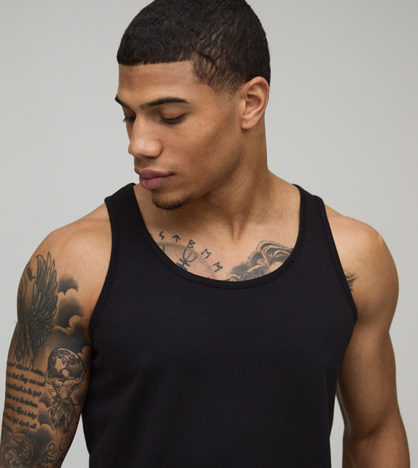 boohooMAN  Vests - BLACK Vests