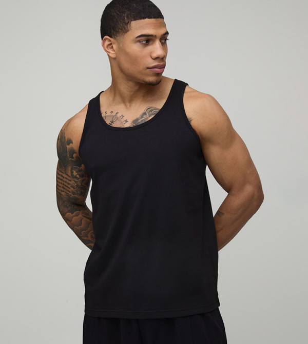 boohooMAN  Vests - BLACK Vests