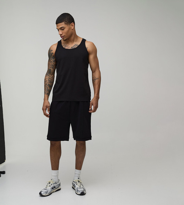 boohooMAN  Vests - BLACK Vests