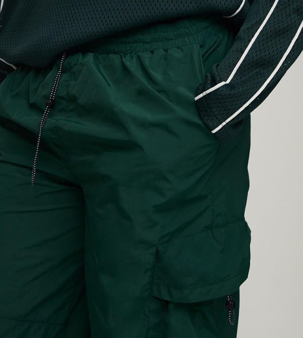 بوهو مان  relaxed-denim-cargo - أخضر بنطال مشي وركض - جوجرز