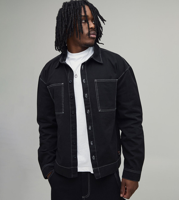 بوهو مان  - أسود Long Sleeves