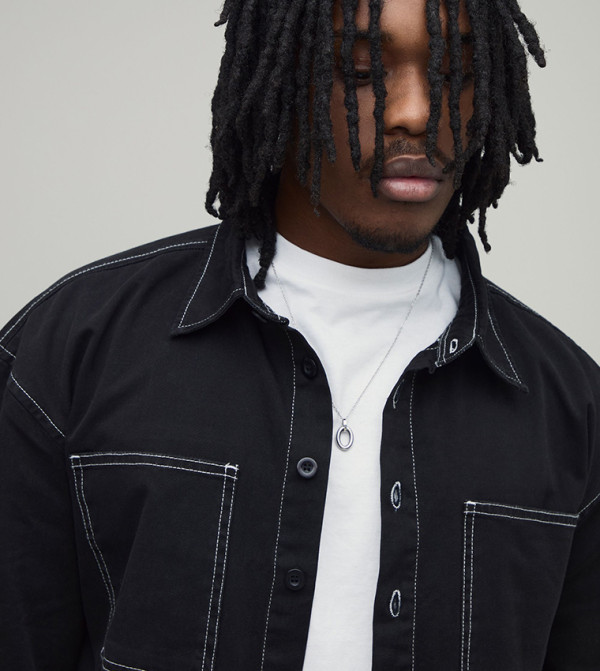 بوهو مان  - أسود Long Sleeves