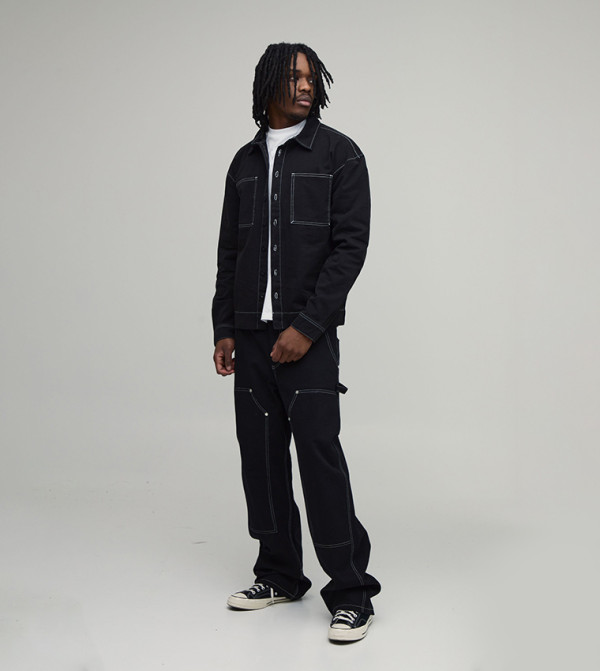 بوهو مان  - أسود Long Sleeves