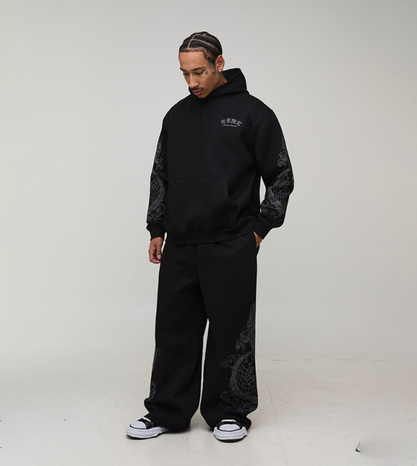 boohooMAN  Hoodies & Sweatshirts - BLACK Hoodies