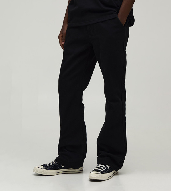 boohooMAN  utility-workwear - BLACK Cargos