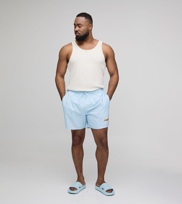 boohooMAN  Swimwear - Blue Bottoms