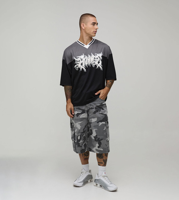 boohooMAN boohooMAN - BLACK V-Neck T-Shirts