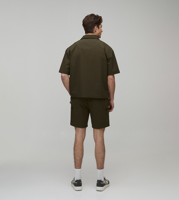 boohooMAN  Short Sleeves - Khaki Short Sleeves