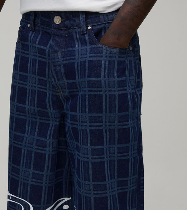 boohooMAN Denim Shorts - Indigo Denim shorts