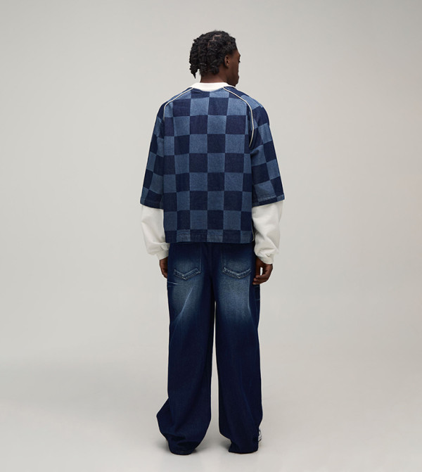 boohooMAN  Relaxed Jeans - Blue Relaxed Jeans