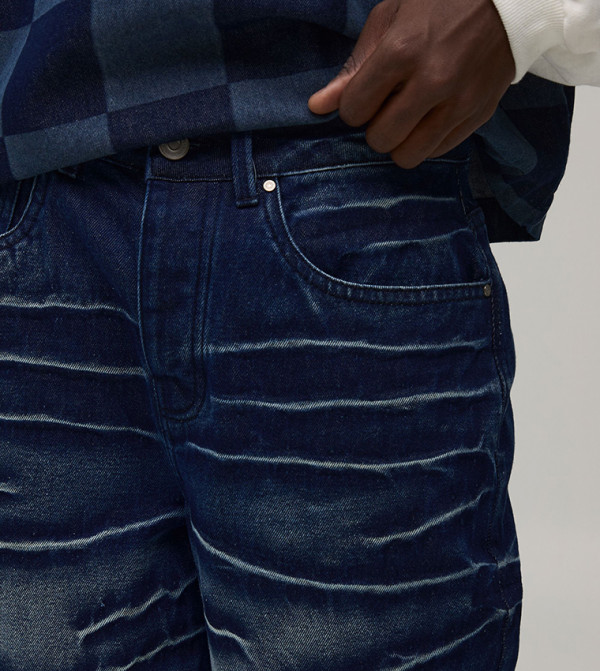 boohooMAN  Relaxed Jeans - Blue Relaxed Jeans