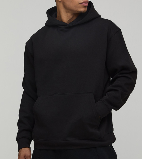 boohooMAN  Hoodies & Sweatshirts - Black Hoodies