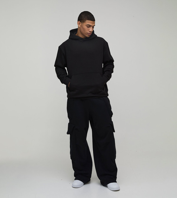 boohooMAN  Hoodies & Sweatshirts - Black Hoodies