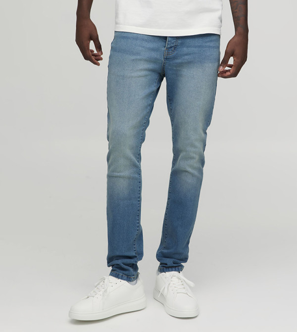 boohooMAN  Skinny Jeans - Blue Skinny Jeans