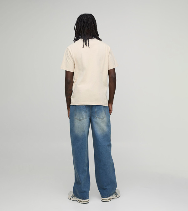 بوهو مان جينزات واسعة - أزرق Relaxed Jeans