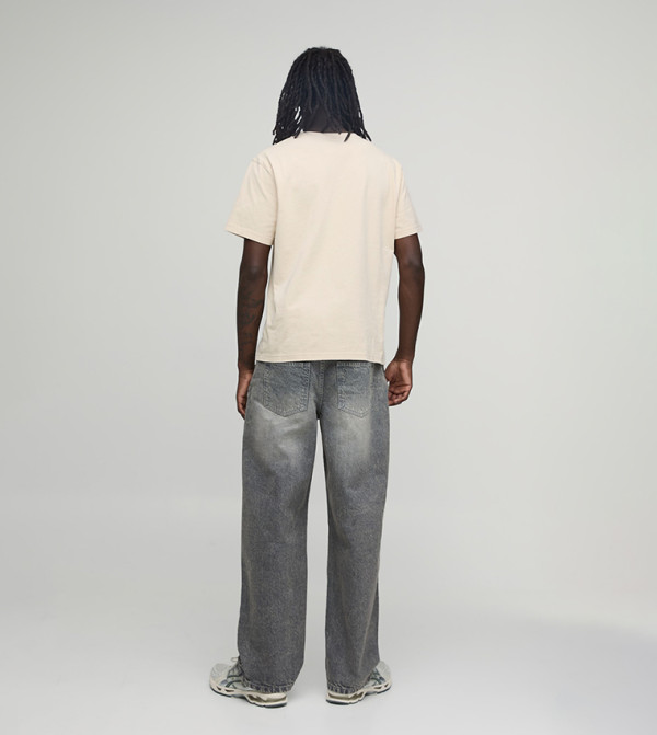 بوهو مان جينزات واسعة - رمادي Relaxed Jeans