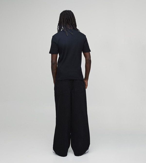 بوهو مان جينزات واسعة - أسود Relaxed Jeans