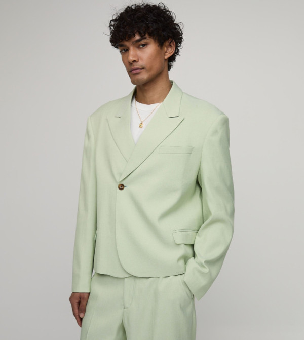 boohooMAN  Jackets & Coats - Mint Blazers