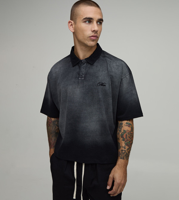 boohooMAN boohooMAN - BLACK Polo T-shirts