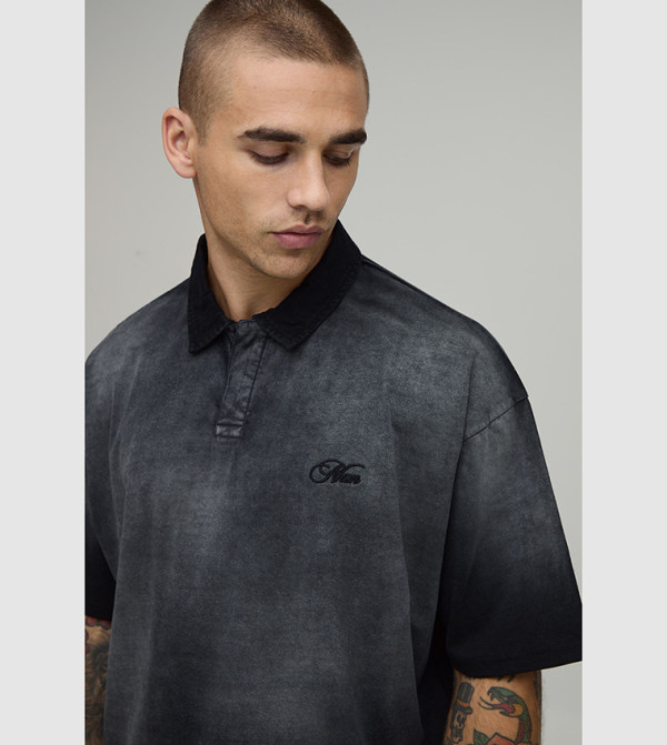 boohooMAN boohooMAN - BLACK Polo T-shirts