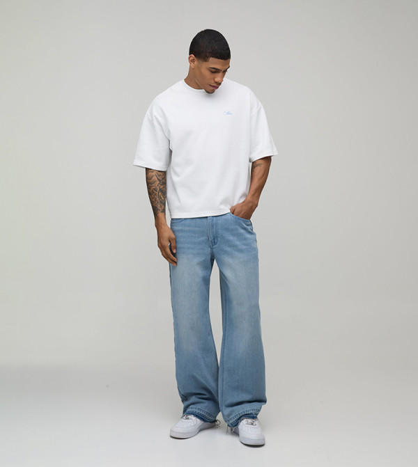 boohooMAN boohooMAN - White Round Neck T-Shirts