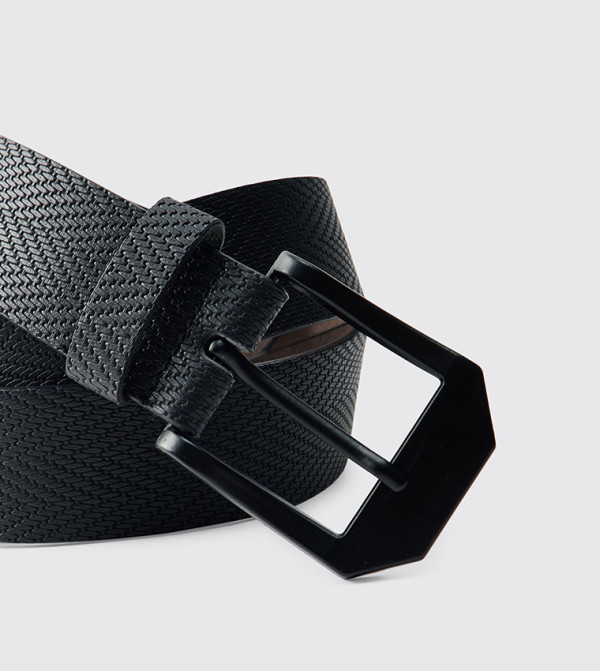 boohooMAN Belts - BLACK Non Leather Belts