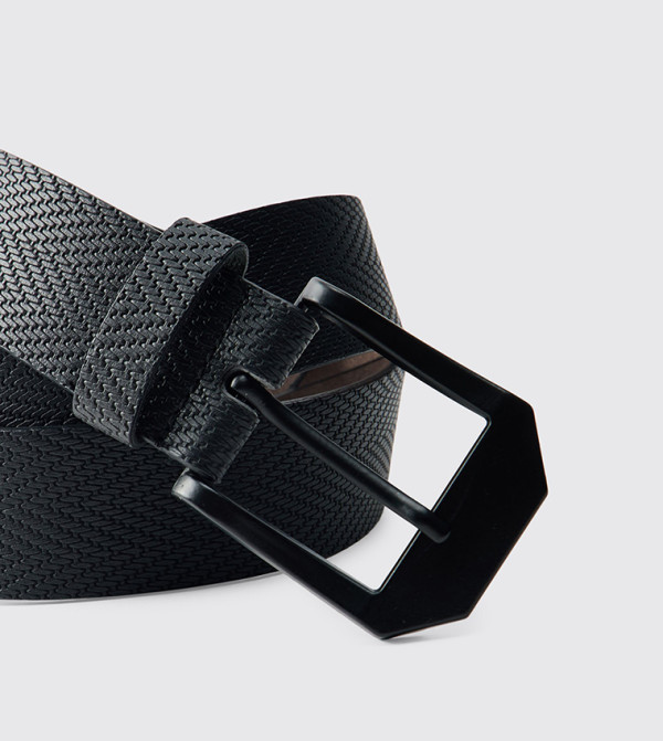 boohooMAN Belts - BLACK Non Leather Belts