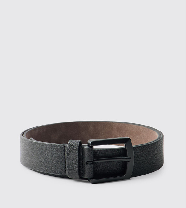 boohooMAN Belts - BLACK Non Leather Belts