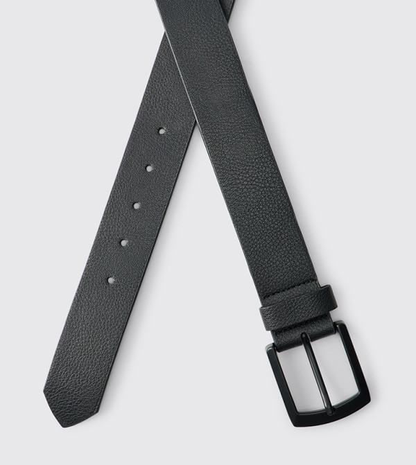 boohooMAN Belts - BLACK Non Leather Belts
