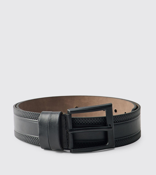 boohooMAN Belts - BLACK Non Leather Belts