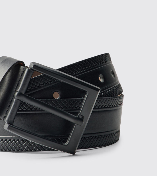 boohooMAN Belts - BLACK Non Leather Belts
