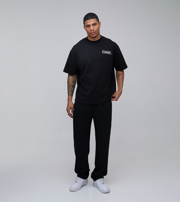 boohooMAN  - BLACK Round Neck T-Shirts