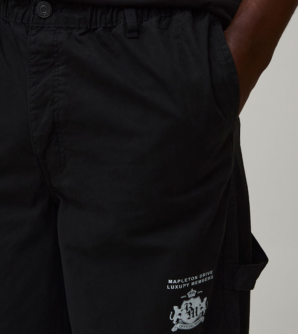 boohooMAN  Cargos - BLACK Cargos