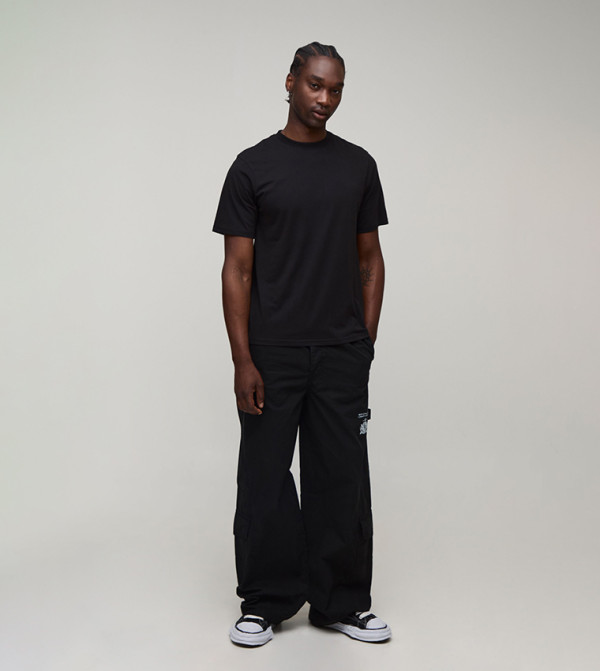 boohooMAN  Cargos - BLACK Cargos