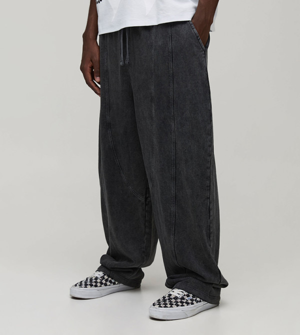 boohooMAN  - CHARCOAL Joggers