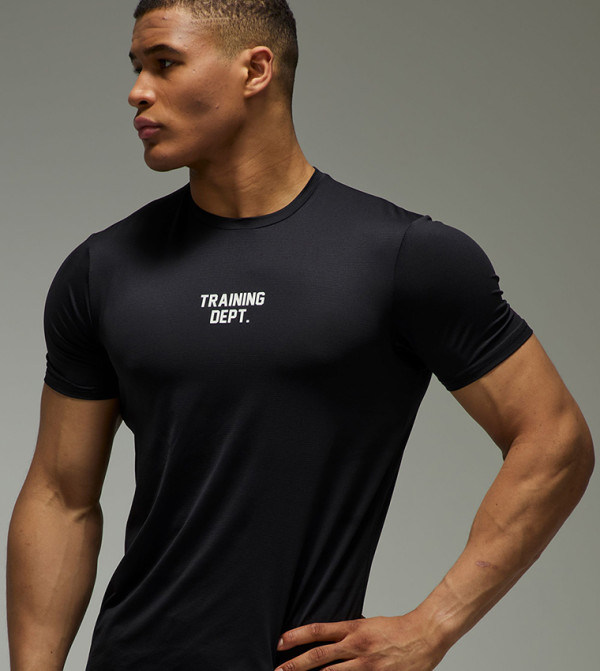 Training Dept.  Sportswear - BLACK T-Shirts & Vests