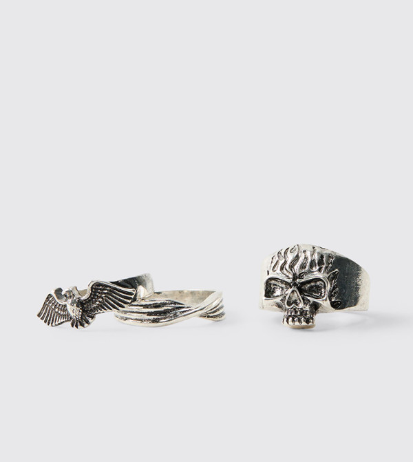 boohooMAN  Rings - Silver Rings